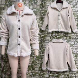 Trench pluche winterjassen voor dames, effen kleur, dikke enkelrijdige warme lange mouwen, plus size jas voor dames - Product Image 6