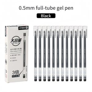 Bolígrafos de Gel de Gran Capacidad con Tinta Líquida Directa |   Punta de tubo completo de 0.5 mm con cuentas de carburo de tungsteno, negra/roja/azul para oficina, exámenes - Product Image 3