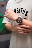 Montres mécaniques automatiques pour hommes Boîtier en fibre de carbone avec dos transparent, réserve de marche 38 heures Montre de luxe pour hommes