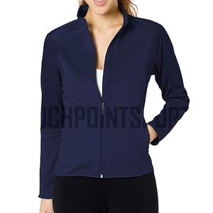 custom logo <b>women</b> <b>long</b> sleeve <b>shirt</b> fashion front zipper back hollow out workout sport tops - Product Image 1