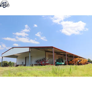 Struttura prefabbricata in acciaio leggero maiale, mucca, pollo, cavallo, caprino capannone fattoria allevamento pollame allevamento stabile progettazione di edifici - Product Image 4