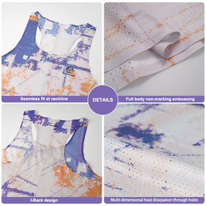 Wholesale <strong>Men's</strong> Sporty Run Event Tank Tops Breathable Lightweight Sublimated Running Music Festival <strong>Singlet</strong> <strong>for</strong> Marathon Race - Product Image 3