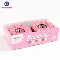 Boîte à dessert sucré rose boîte à beignets imprimée personnalisée en gros emballage Offre Spéciale boîte à beignets alimentaire