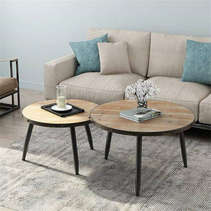 Il Tavolino da Caffè di Alta Qualità È Rotondo, Facile da Assemblare e Pulire, Adatto per il Soggiorno - Product Image 5