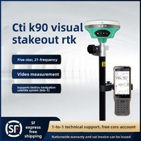 CHCN China Survey Wizard K90 Versi Visual K80RTK Penerima GNSS RTK dengan Dukungan GLONASS dan BDS Instrumen Survei Geodetik