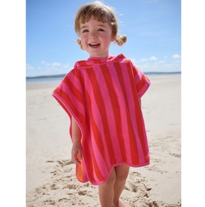 <span class=keywords><strong>Serviette</strong></span> de plage à capuche en <span class=keywords><strong>coton</strong></span> biologique de haute qualité, à rayures double face, tissée, pour enfants, pour le surf - Durable et épaisse - Product Image 1