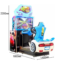 Console de jeu de course à pièces de centre commercial simulateur de conduite Machine de jeu d'arcade de moto