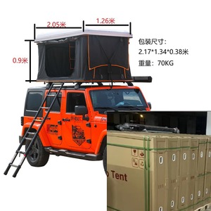 Carpa de Techo para Auto, de Aleación de Aluminio ABS, Apertura Automática Rápida, Tipo Extendido, Una Habitación, Cuatro Estaciones, para Campamento al Aire Libre - Product Image 3