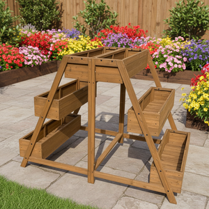 Maceta de jardín escalonada de <span class=keywords><strong>madera</strong></span> Maceta de <span class=keywords><strong>madera</strong></span> Cama de jardín elevada - Product Image 4