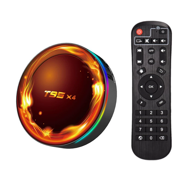 Smart Amlogic S905X4 ARM G31 MP2 TV Box Quad Core Android 11 SDRAM 2GB 4GB FLASH 16GB 32GB 64GB 8K HD Video T95 X4 Set Top Box