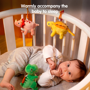 Tumama Kids 3PCS Baby Stroller Plush Hanging Toy Mini Reversible <strong>Dinosaur</strong> &amp; Egg Kids Soft <strong>Stuffed</strong> Toys Animal - Product Image 4