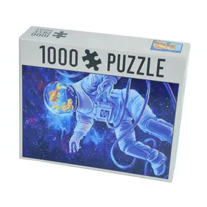 Oem Cosmos Star Puzzel Custom Astronaut 1000 Stuks Puzzels Voor Volwassen Met 2 Stuks Doos