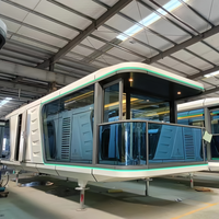 Villa Capsule Spatiale de Luxe Fournie Directement par l'Usine, Maison Modulaire Préfabriquée, Cabane Intelligente avec Design Intérieur Personnalisé