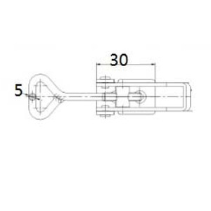 Loquet à ressort réglable en acier inoxydable pour boîte à outils de camion - Product Image 4