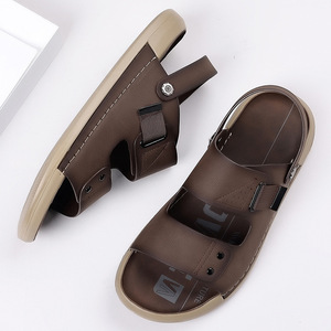Sandales d'extérieur pour hommes, semelle extérieure en caoutchouc, antidérapantes, chaussures de plage décontractées, résistantes à l'usure, design tendance, printemps-été - Product Image 3