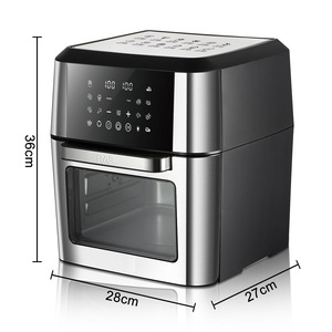 Freidora de Aire de Acero Inoxidable para el Hogar con Parrilla, Control Táctil, Pantalla Digital, 12L de Capacidad, Saludable, Menos Aceite - Product Image 6