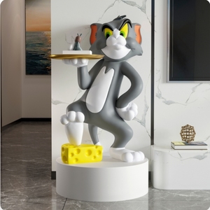 Décorations de sol en forme de chat d'anime pour salon, grand canapé à côté du meuble TV, décorations d'art de poupée, entrée, sensation haut de gamme - Product Image 3