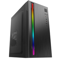 Boîtier micro-atx à bande RVB bon marché, armoire de bureau, usine de 23 ans, USB2.0 * 1 (option USB3.0)