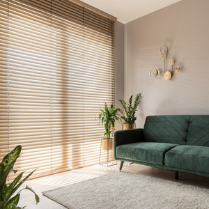 Modern European Luxury Window <b>Shades</b> 50mm Faux Wood PVC <b>Blinds</b> Cordless Smart Jalousie Horizontal Pattern for Hotels - Product Image 6