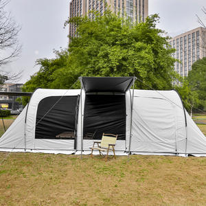 <span class=keywords><strong>Tente</strong></span> <span class=keywords><strong>tunnel</strong></span> personnalisée auvent extérieur de camping exquis <span class=keywords><strong>Tente</strong></span> en vinyle noir pour 2 chambres1 salon Convient pour <span class=keywords><strong>5</strong></span> <span class=keywords><strong>personnes</strong></span> - Product Image 1