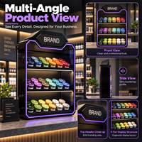 Présentoir de Comptoir Personnalisé en Acrylique pour Sachets de Snus et Sachets de Nicotine – Vitrine de Présentation à 3 Niveaux pour Marques