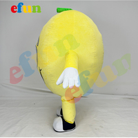 Costume de mascotte de citron jaune gonflable personnalisé professionnel Efun MOQ 1 PCS, taille adulte, costume de personnage de dessin animé de fruits à vendre