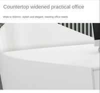 Comptoir de réception, mobilier de bureau commercial, comptoir de réception d'hôtel, bar, comptoir incurvé, comptoir élégant, salon de beauté, table de réception blanche