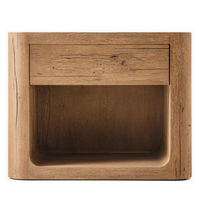 Nouvelle mode de commode en bois massif à 6 tiroirs commode en bois de chambre en chêne