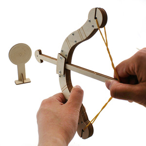 Kit de modelo de arco y flecha de madera de 210 mm, ensamblaje manual, juguete educativo STEM para niños, aprendizaje de ciencia e ingeniería - Product Image 2