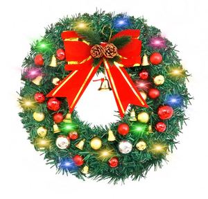 New Style Christmas Decoration Garlands Handcrafted Realistic Christmas <b>Wreaths</b> <b>Door</b> <b>Hangers</b> - Product Image 2