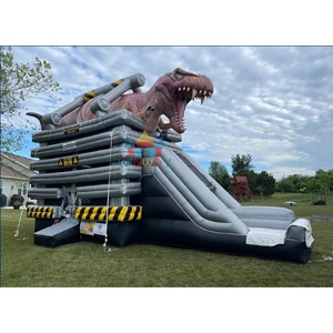 Trượt nước bơm hơi theo chủ đề Khủng Long bán chạy <span class=keywords><strong>2025</strong></span> với cấu trúc PVC bền cho các sự kiện ngoài trời & công viên giải trí - Product Image 1