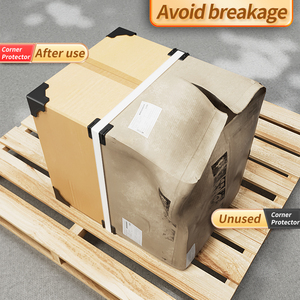 Đen nhựa góc bảo vệ chống va chạm chuyển phát nhanh hộp giấy cạnh bảo vệ đệm vật liệu cho giấy carton - Product Image 6