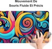 Tapis de souris de jeu rectangulaire personnalisé de taille personnalisée, dessin animé, RGB, doux, de qualité supérieure, confortable, 3 mm, impression par sublimation chauffée, en stock