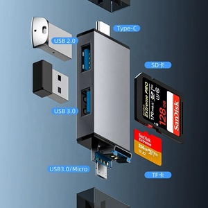 7-in-1 Multifunction <strong>USB</strong> 3.0 <strong>Card</strong> <strong>Reader</strong> <strong>with</strong> Type-C Interface OTG Compatible SD TF <strong>USB</strong> <strong>Flash</strong> Drive Adapter - Product Image 2