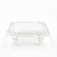 Boîte alimentaire en plastique avec couvercle, emballage transparent pour muffins, présentoir à biscuits, desserts, gâteaux de luxe, vue claire
