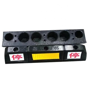 Barrière de roue <span class=keywords><strong>en</strong></span> caoutchouc pour stationnement de voiture, localisateur <span class=keywords><strong>en</strong></span> caoutchouc, protège-câble, bouchon de roue de stationnement - Product Image 5
