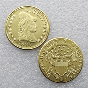 Pièces commémoratives de 10 dollars des États-Unis (1795-1807) (Liberty Cap / Small Eagle), cadeaux, décoration intérieure - Product Image 6