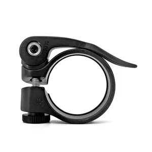 Seat Post Clamp New Style Road Bicycle Accessories Black Aluminum Pipe Clamp 28.6/31.8/34.9mm Seat Post Clamp Cycling