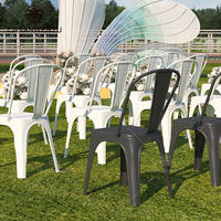 Chaise en plastique PP au design moderne pour hall d'hôtel, restaurant, banquets, mariages et événements de jardin – Chaises de salle à manger de luxe pour hôtels