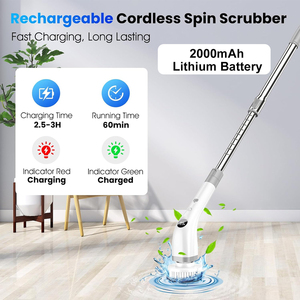 Spazzola per la pulizia della vasca da cucina con manico retrattile del bagno Scrubber per lo Scrubber - Product Image 2