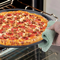 XINZE Grosir Loyang Pizza Berlubang dari Baja Karbon Tahan Panas untuk Dapur Restoran dengan Logo Kustom.