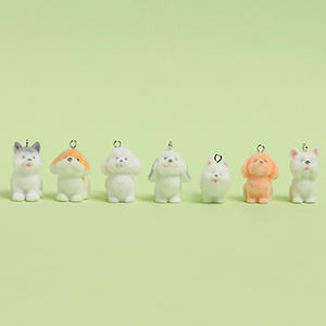 Accesorios de Decoración para Llaveros, Bolsos y Fundas de Teléfono con Colgante de Cachorro 3D en Resina Flocada - Product Image 4