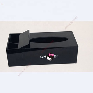 Tissue Box Holder Acrylic Crystal Beads Tissue Box Diy Beaded Plastic Double Side Napkin Holder