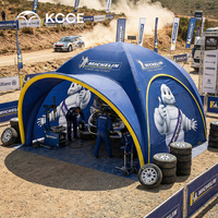 Carpa Inflable Tipo Domo KCCE para Eventos Deportivos, Carreras de Rally, Protección Solar, Personalizable, Hermética, Tipo Araña