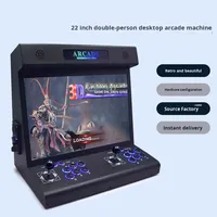 Machine d'arcade personnalisable de 22 pouces, plus de 23 000 jeux, prise en charge de 4 joueurs, sortie Wi-Fi, pour usage commercial/domestique (B2B/OEM)