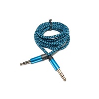 Câble AUX pour téléphone portable MP3 PC casque de jeu câble Audio stéréo en nylon