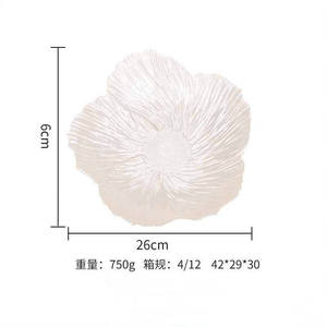 Ensemble <span class=keywords><strong>de</strong></span> vaisselle en <span class=keywords><strong>verre</strong></span> blanc en forme <span class=keywords><strong>de</strong></span> fleur avec assiettes <span class=keywords><strong>de</strong></span> 8 10 12 pouces <span class=keywords><strong>pour</strong></span> <span class=keywords><strong>plateau</strong></span> <span class=keywords><strong>de</strong></span> service <span class=keywords><strong>de</strong></span> décoration <span class=keywords><strong>de</strong></span> <span class=keywords><strong>table</strong></span> d'hôtel <span class=keywords><strong>de</strong></span> fête <span class=keywords><strong>de</strong></span> mariage - Product Image 3
