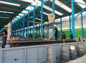 Tanur galvanis celup panas gas alami tipe terus-menerus jalur produksi galvanis celup panas