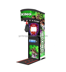Machine à Poing Électrique Commerciale <span class=keywords><strong>Rocky</strong></span> Boxer, Équipement de Boxe Jaune Kalkomat King Punch - Product Image 3