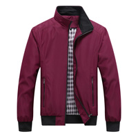 Streetwear mode printemps automne hommes élégant 100% Polyester Style pilote col zippé coréen vêtements d'extérieur décontractés Bomber veste